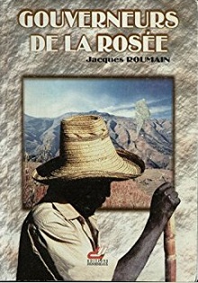 Page couverture : dessin d'un homme à la peau noire marchant avec l'aide d'un bâton, chapeau de paille contre le soleil. Derrière lui, un cadre présente une rangée de montagnes très rocailleuses.