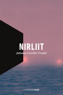 Page couverture de Nirlitt : océan bleu à perte de vue, ciel mauve rosé, comme un grand brouillard.