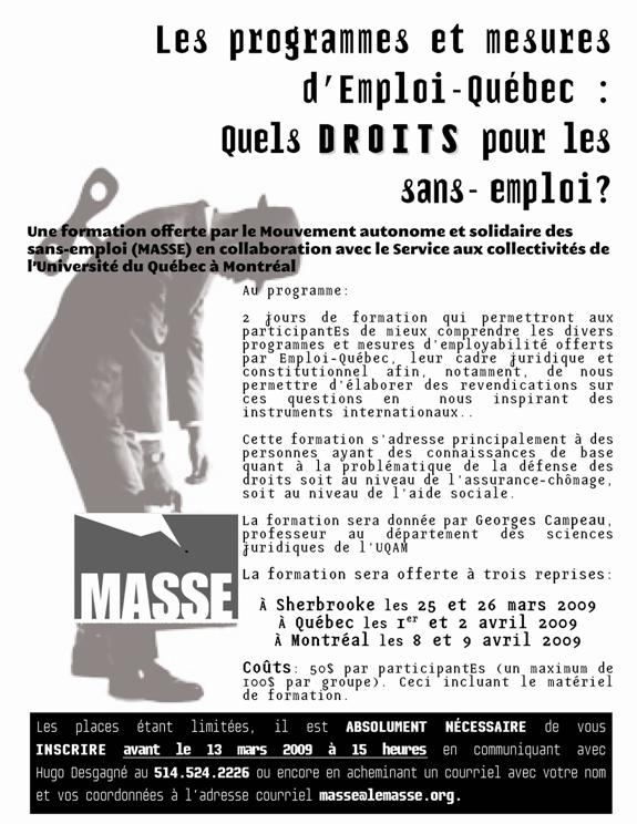 Affiche: Ombre d'un homme découragé portant une valise et un chapeau des années 30. Info dans la suite.