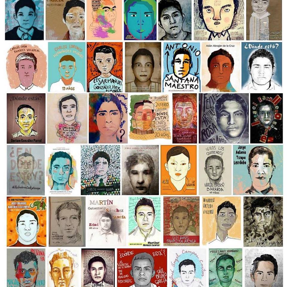 42 dessins de visages, artistiques, artistes variés, surtout des visages masculins.