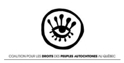 Logo : dessin en traits noirs d'un oeil avec 5 cils dans un cercle noir.