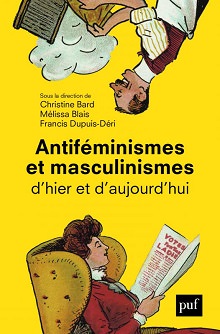 Page couverture du livre : dessin sur fond jaune. Un homme fait du ménage, mais l'image est à l'envers. Une femme au bas lit le journal bien assise dans un fauteuil rembourré.  logo PUF