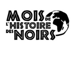 Logo officiel (général) du Mois de l'Histoire des Noirs. Globe terrestre au crayon noir.