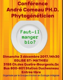 Affiche sur fond jaune-orange : une assiette blanche sur laquelle est écrit le titre.